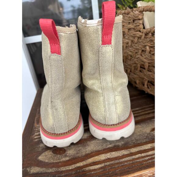 Metallic Skechers On Th Go combat moto boots sz 10 barbiecore soft grunge - Picture 3 of 7